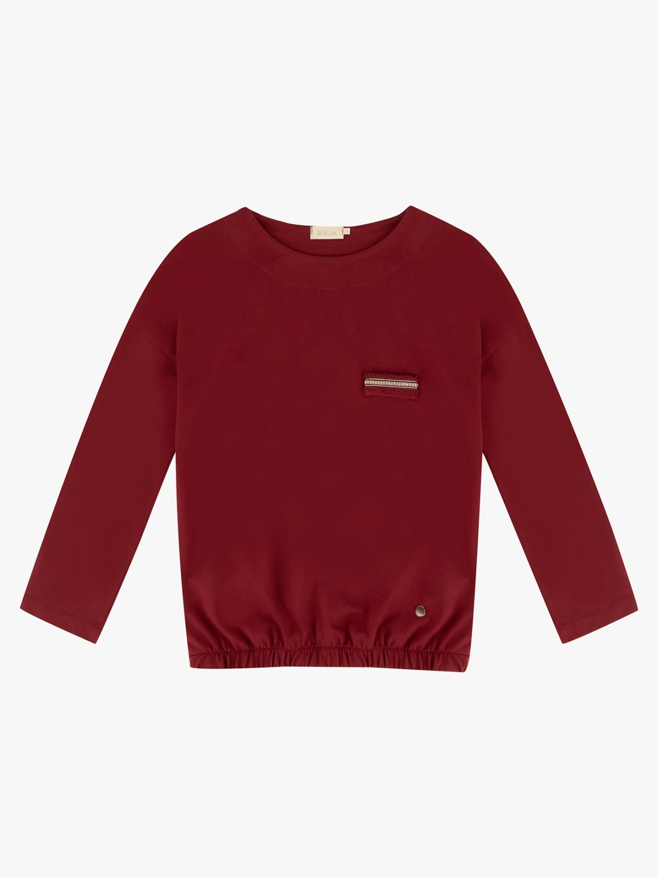 Blusa com Decote Rente