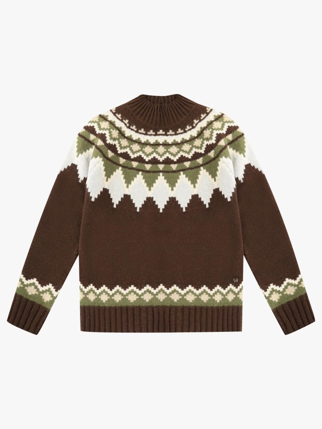 Camisola de Malha com Decote Rente