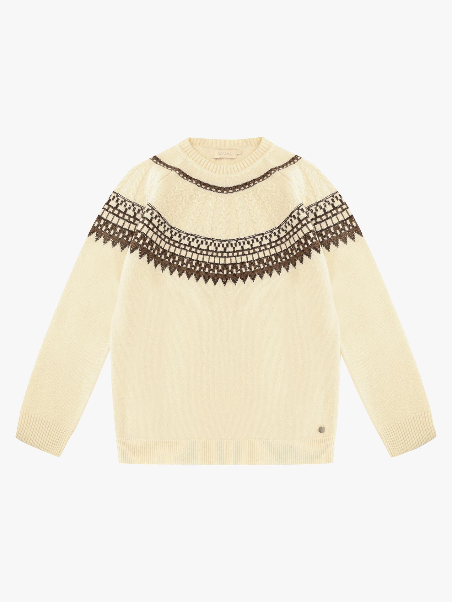Camisola de Malha com Decote Rente