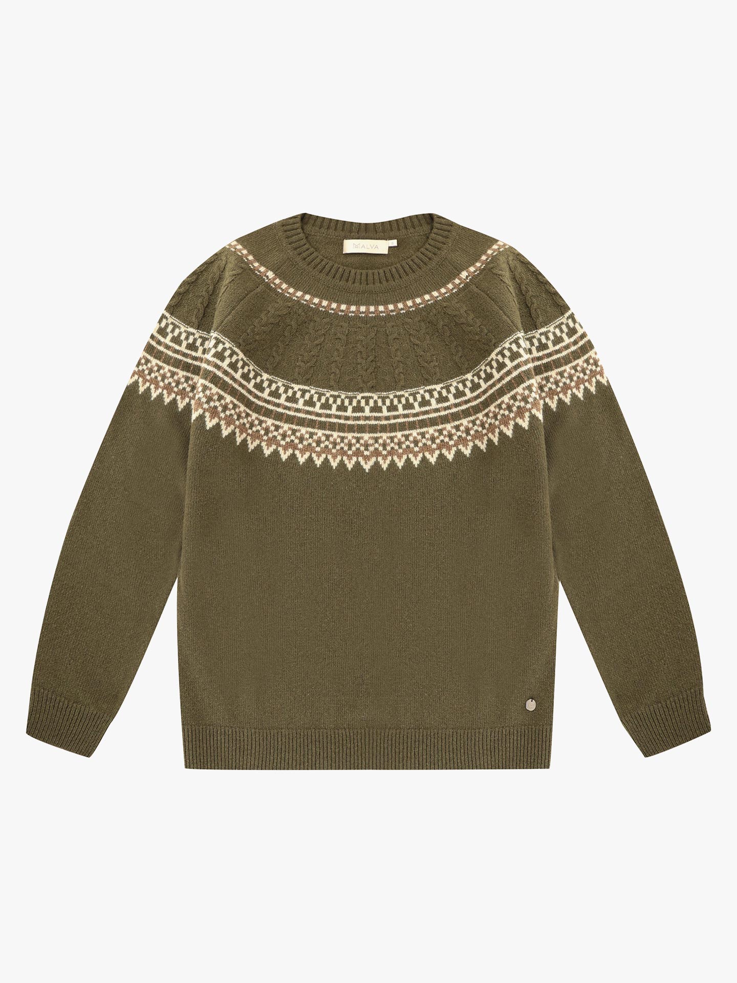 Camisola de Malha com Decote Rente