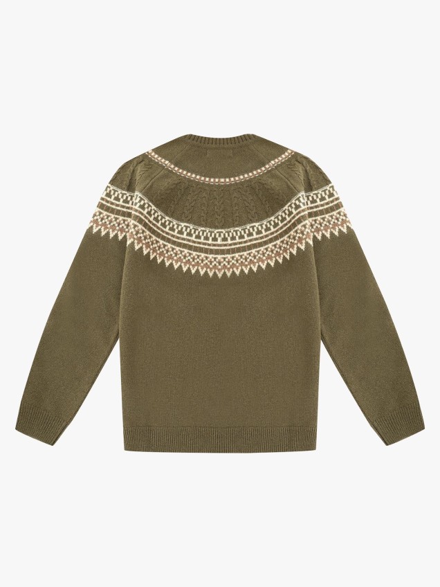 Camisola de Malha com Decote Rente