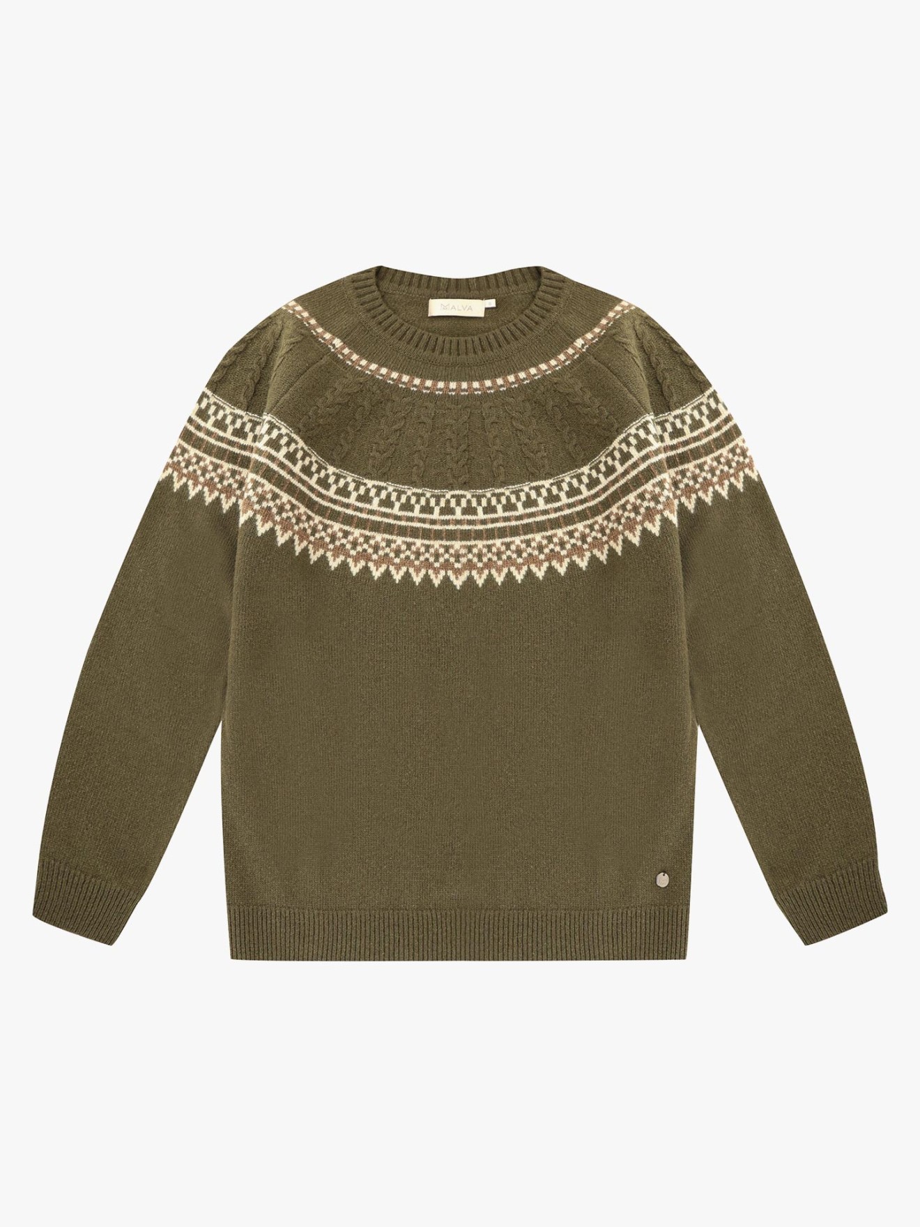 Camisola de Malha com Decote Rente