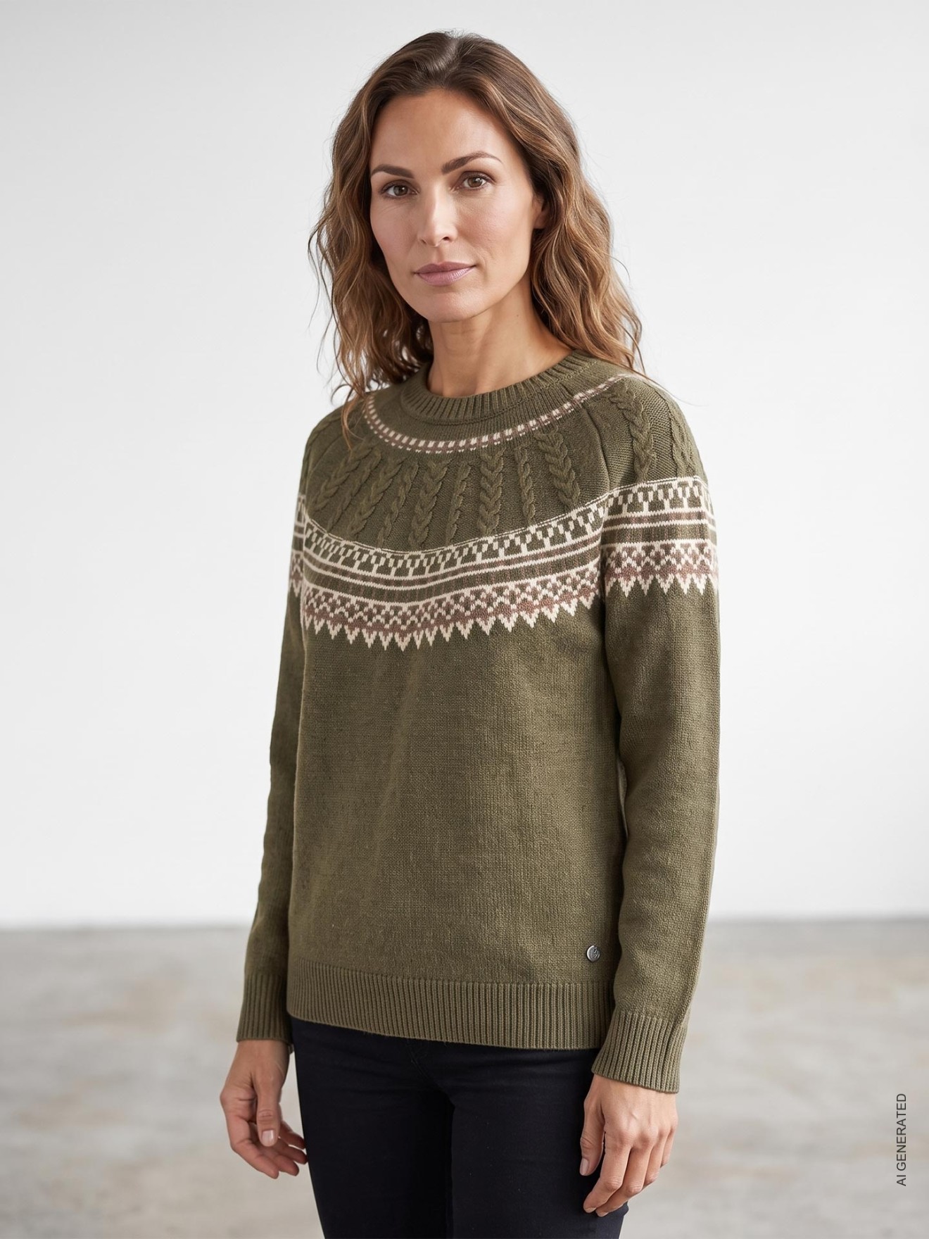 Camisola de Malha com Decote Rente
