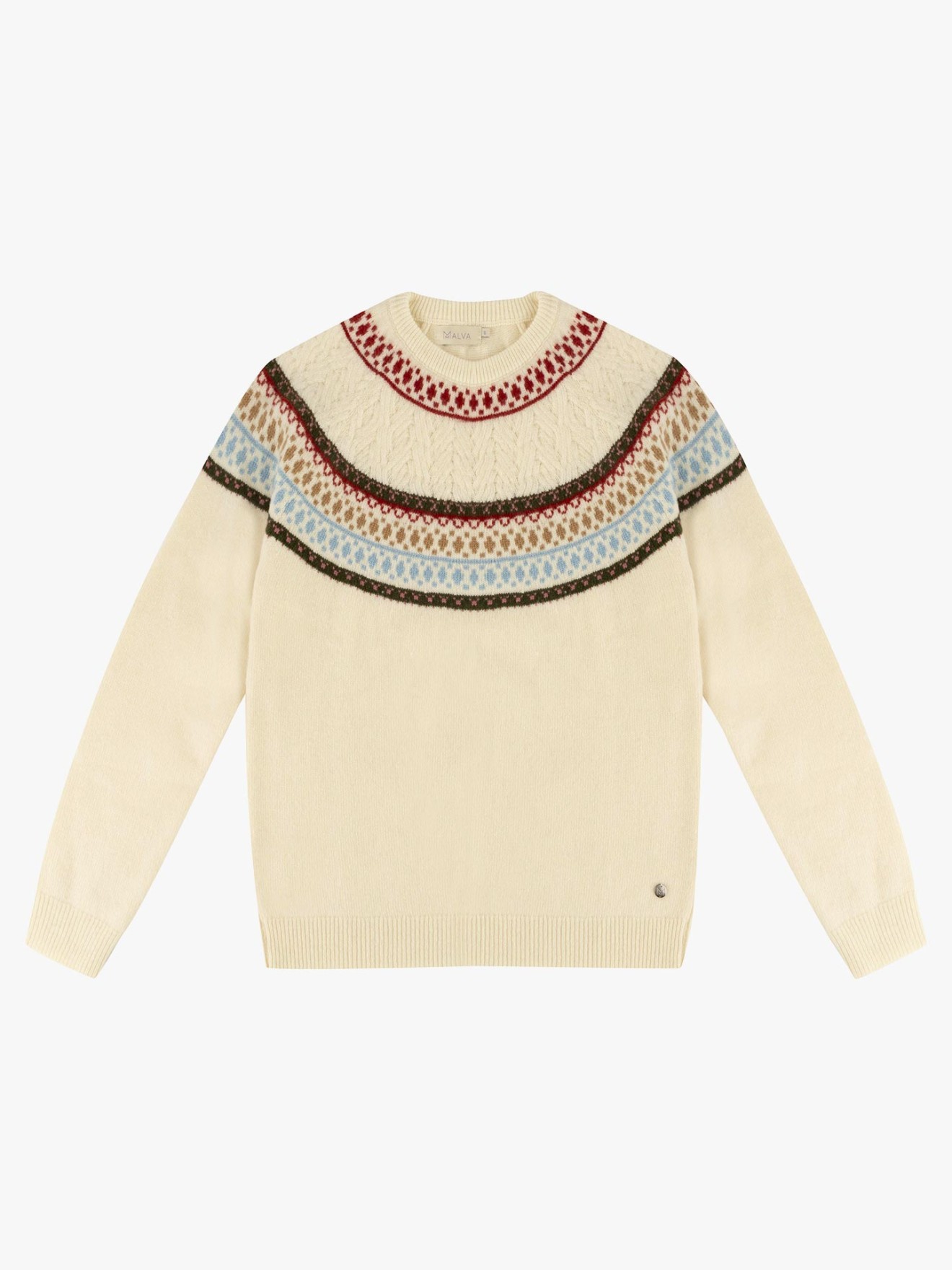 Camisola de Malha com Decote Redondo