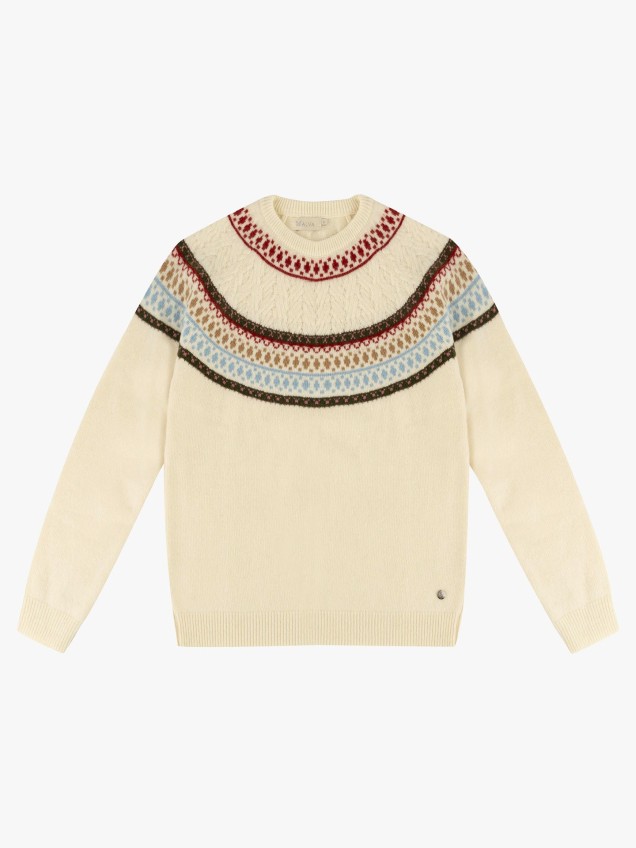 Camisola de Malha com Decote Redondo