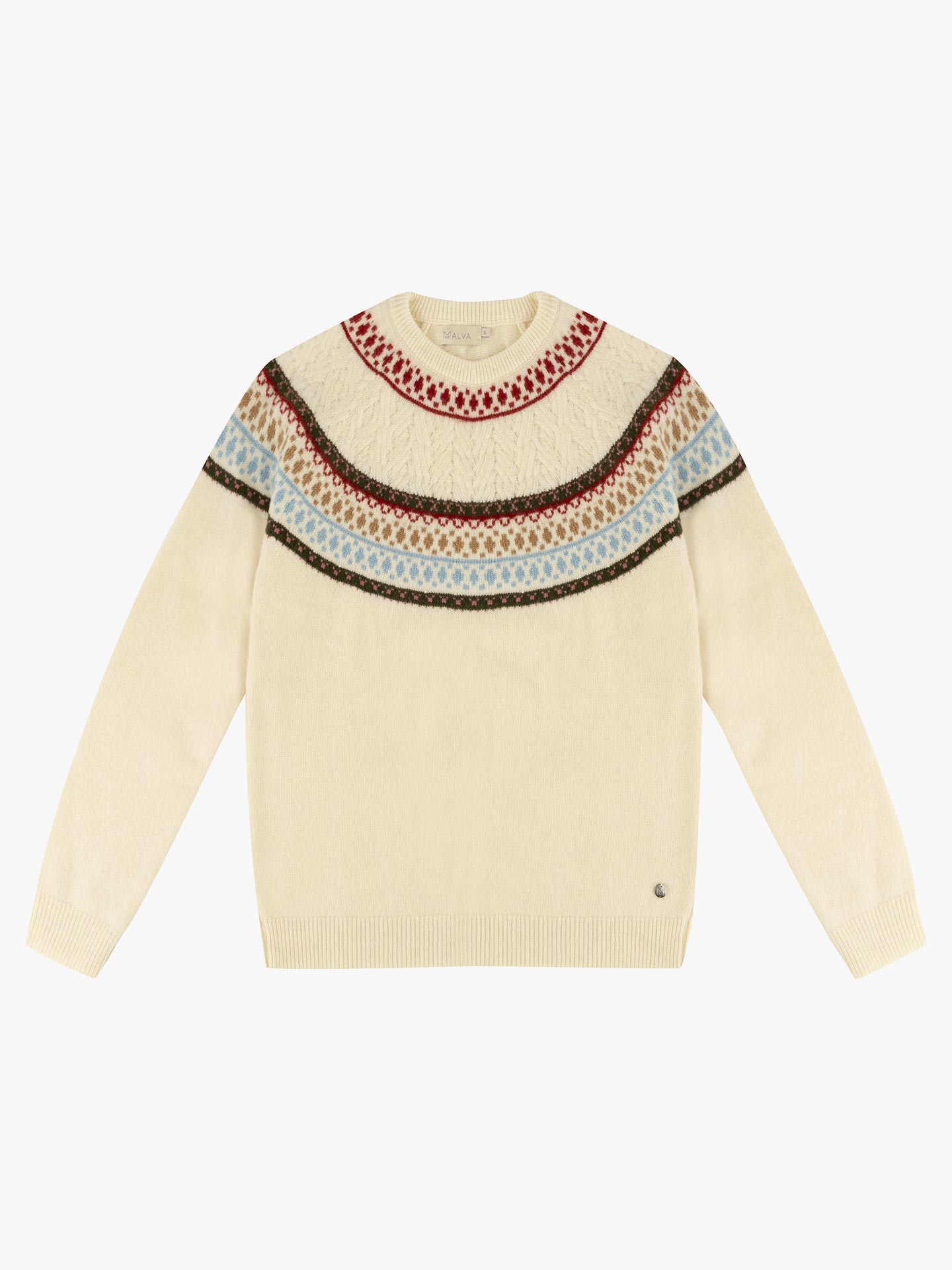 Camisola de Malha com Decote Redondo