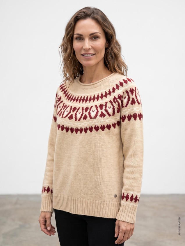 Camisola de Malha com Decote Rente