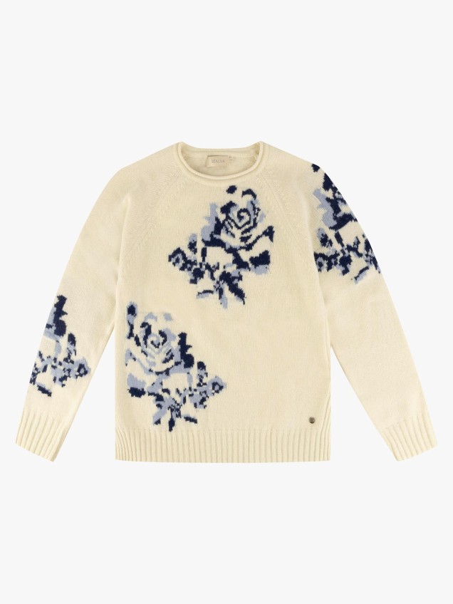 Camisola de Malha com Decote Rente