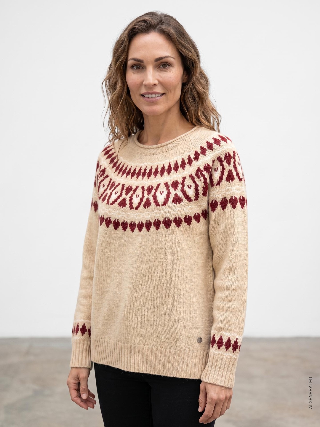 Camisola de Malha com Decote Rente