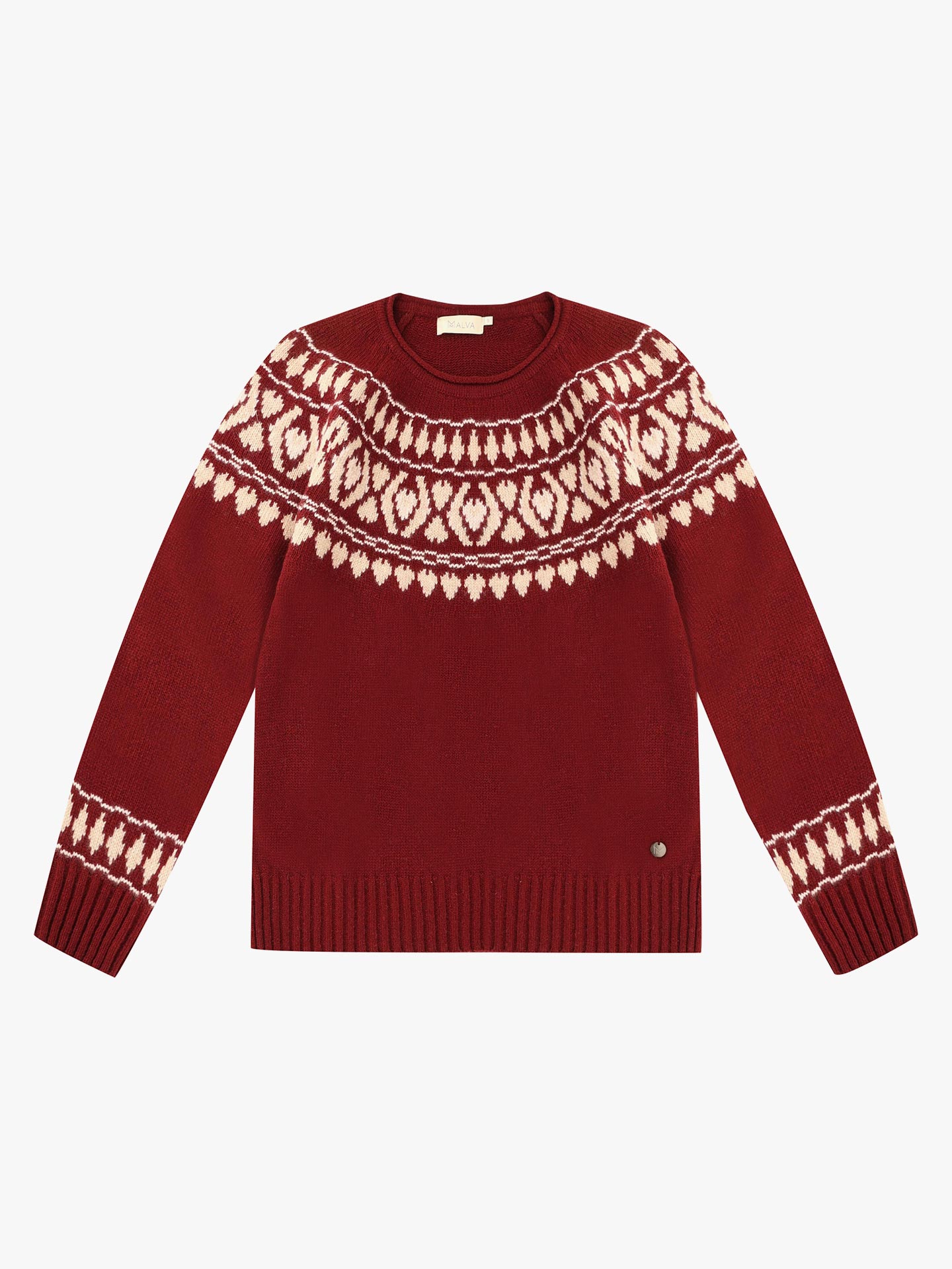 Camisola de Malha com Decote Rente