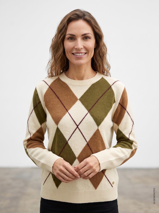 Camisola de Malha com Decote Rente