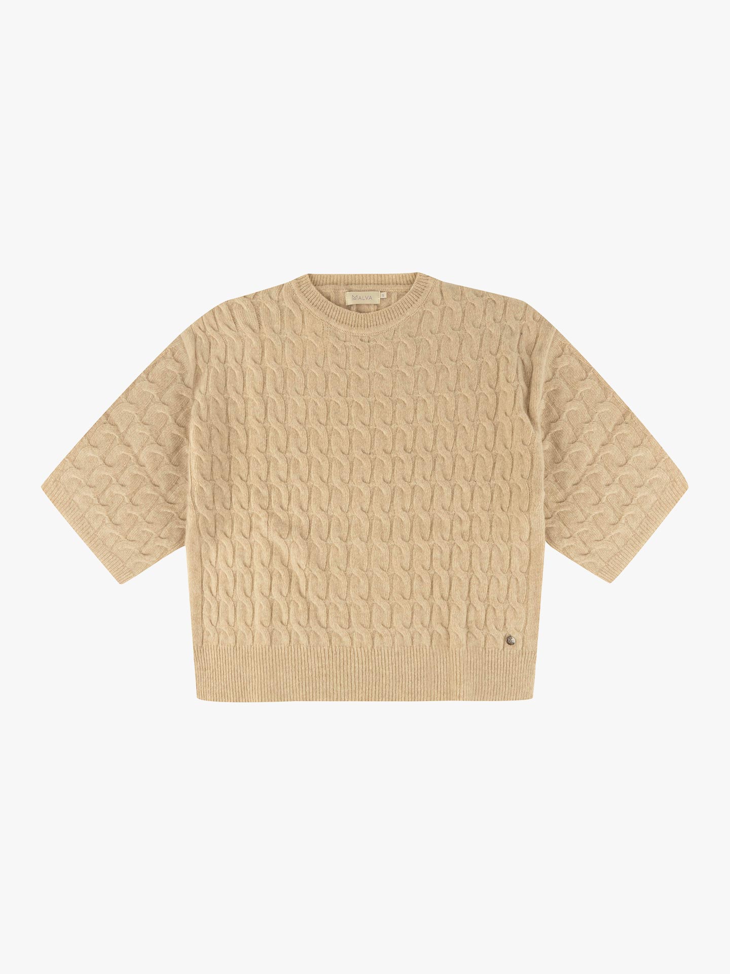 Camisola de Malha com Gola Redonda