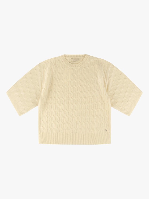 Camisola de Malha com Gola Redonda