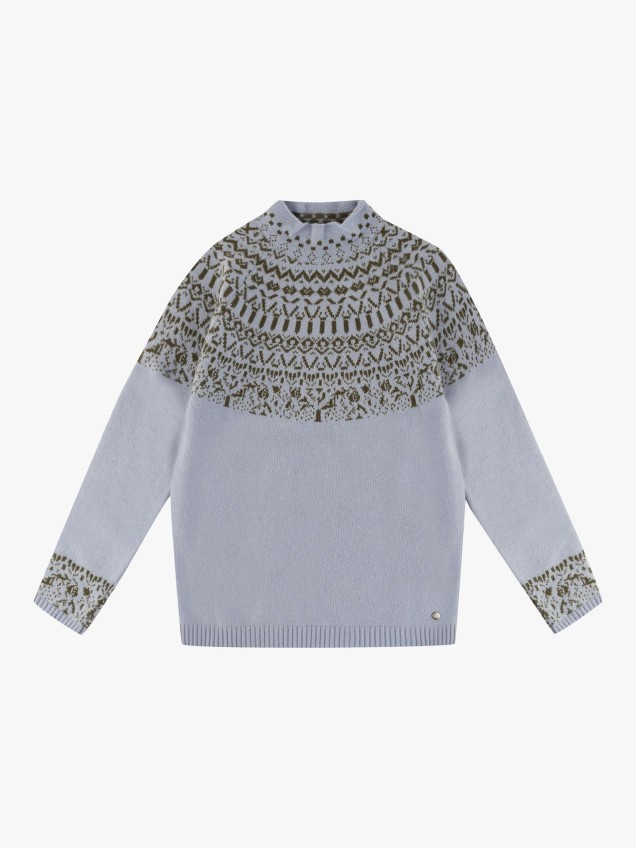 Camisola de Malha com Meia Gola
