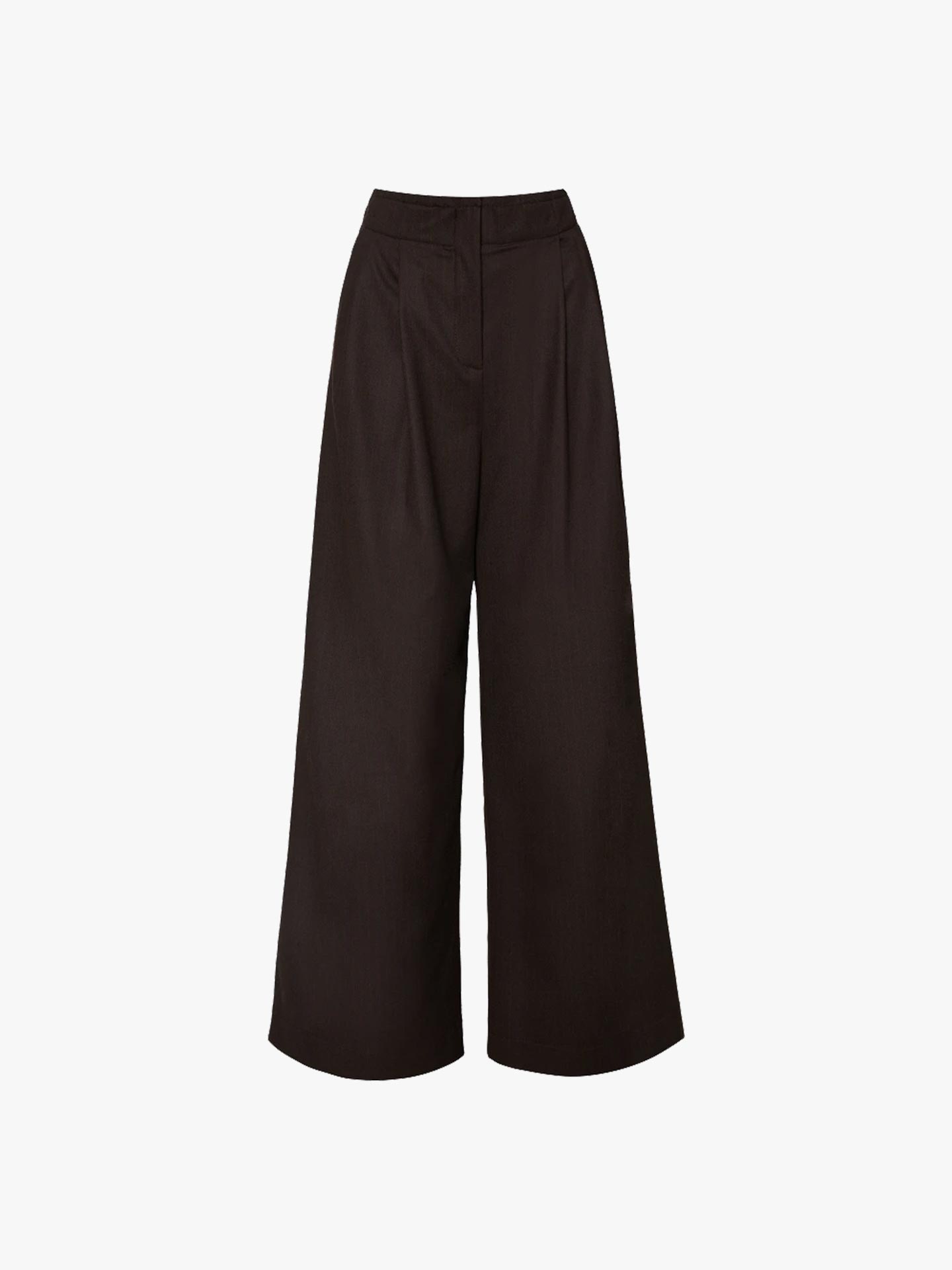 Calças Wide Leg com Cintura Subida