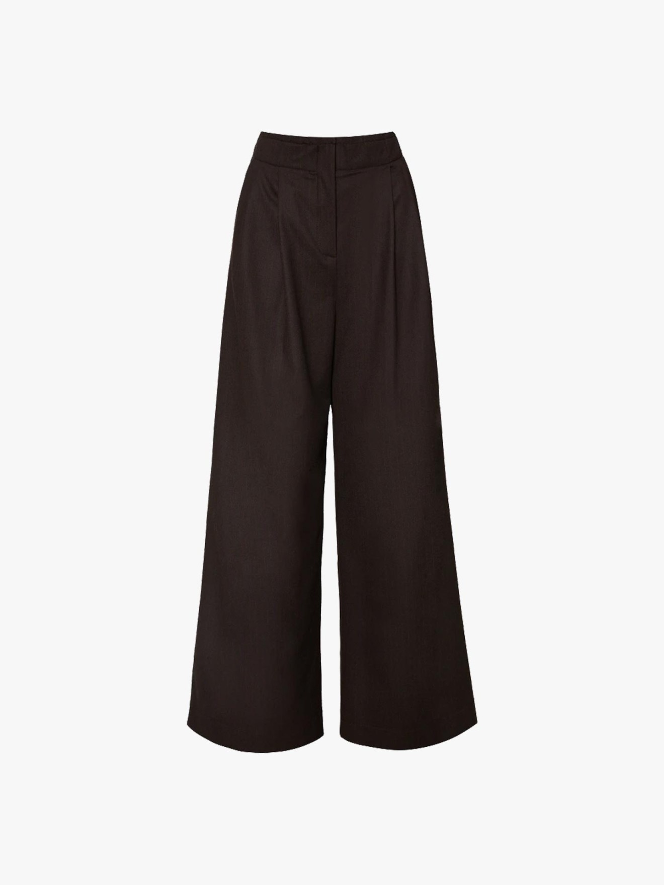 Calças Wide Leg com Cintura Subida