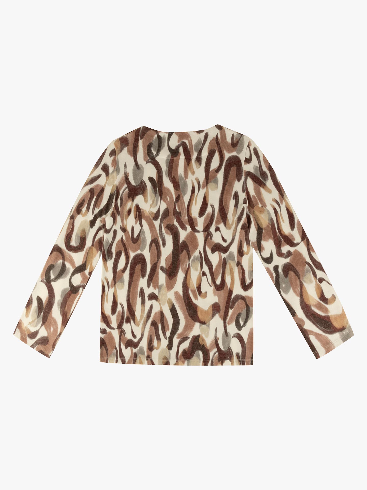 Blusa com Gola Redonda e Padrão