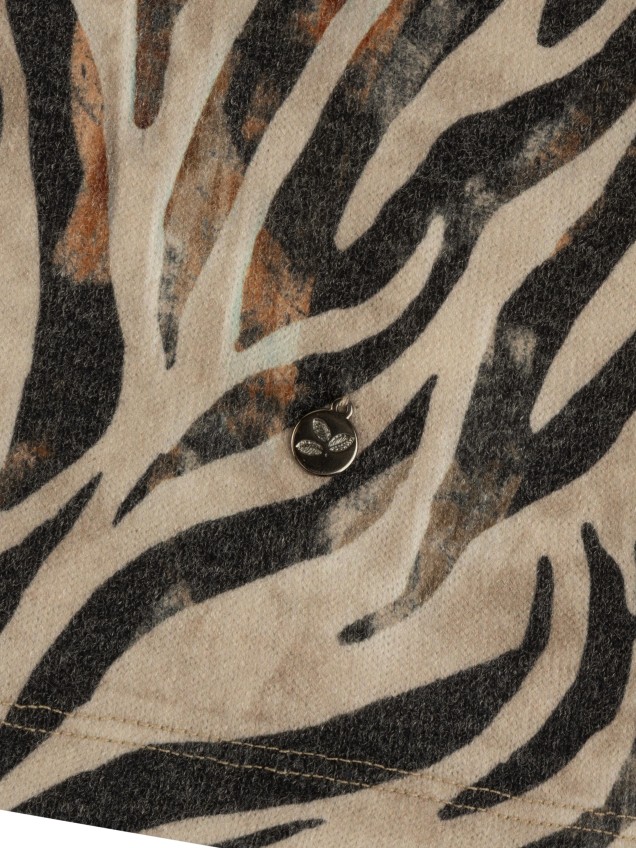 Blusa com Padrão Animal Print