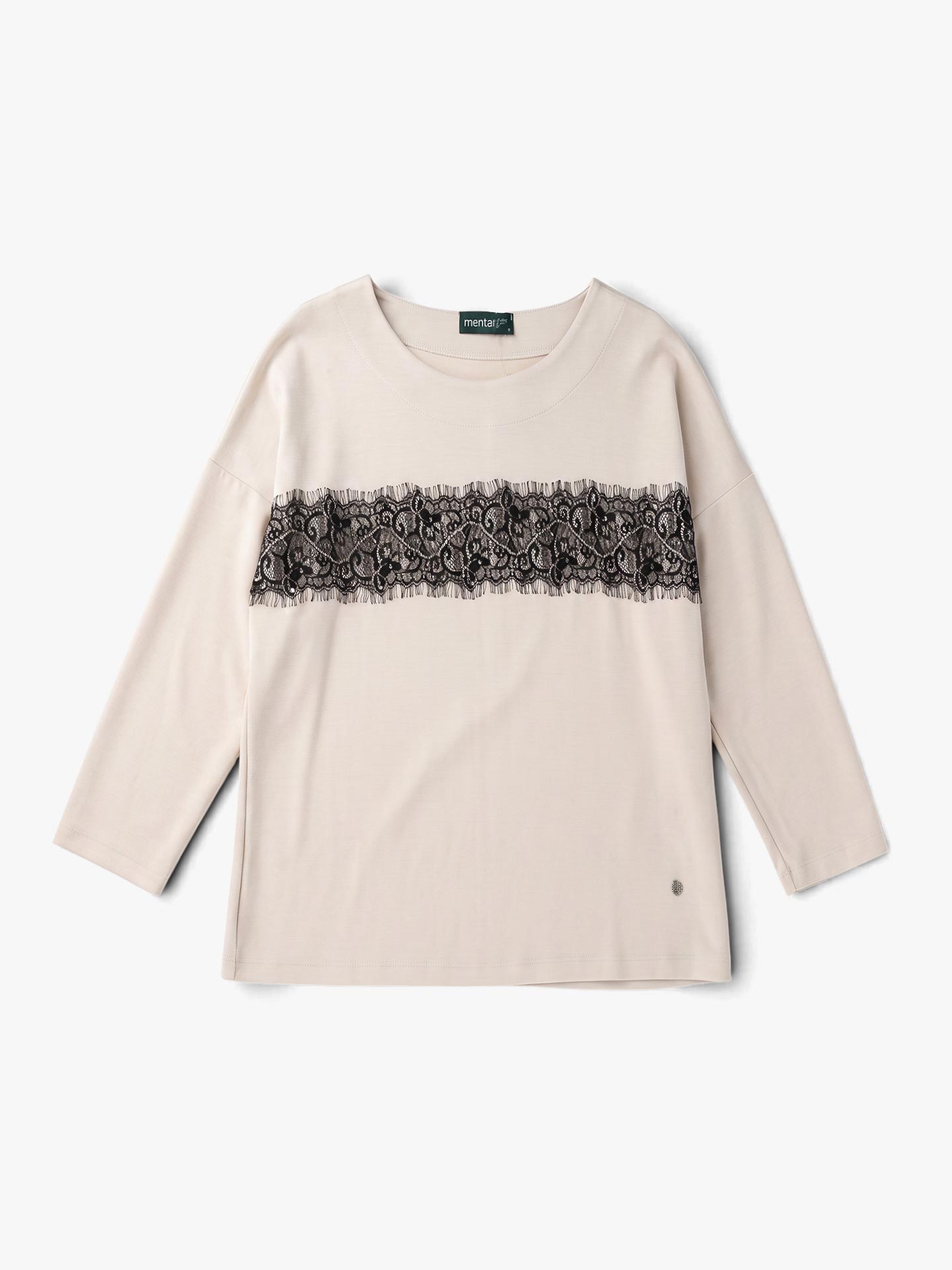 Camisola com Pormenor de Renda