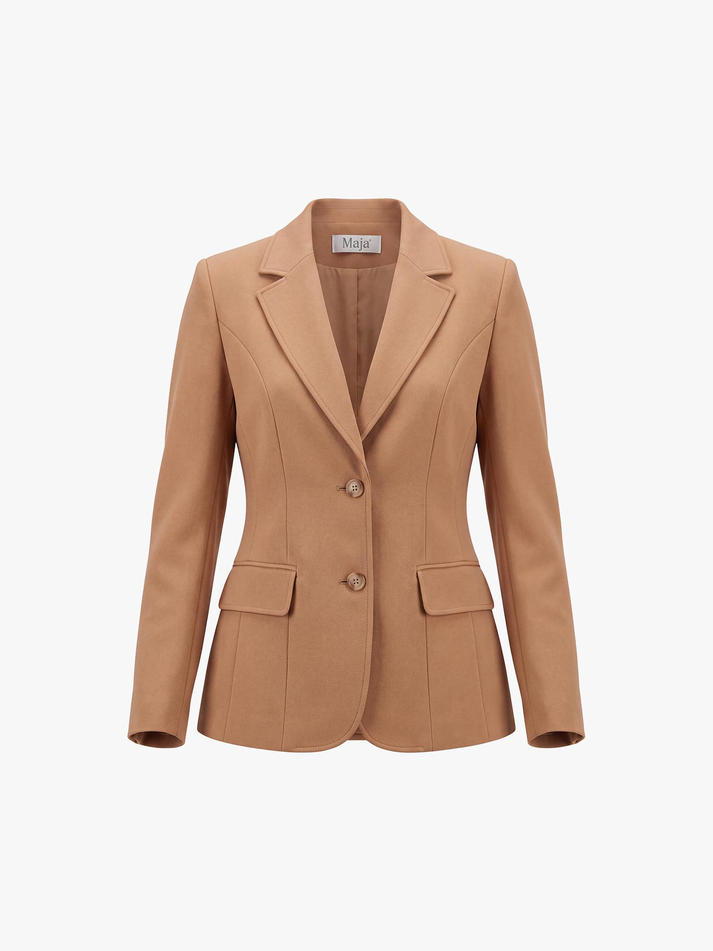 Blazer com Gola de Lapela