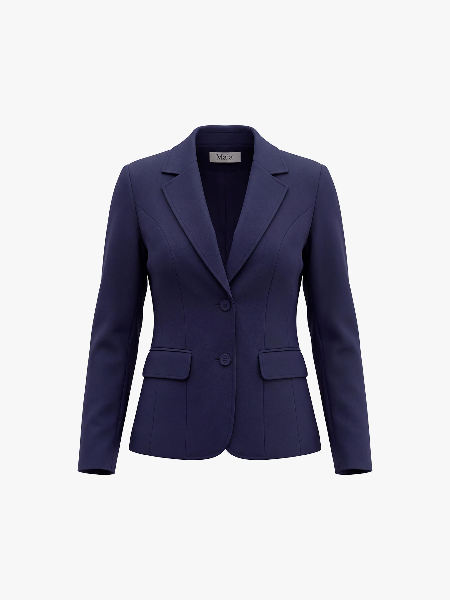 Blazer com Gola de Lapela