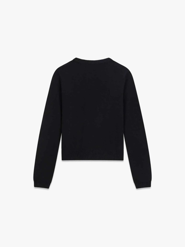 Camisola de Malha com Decote Rente