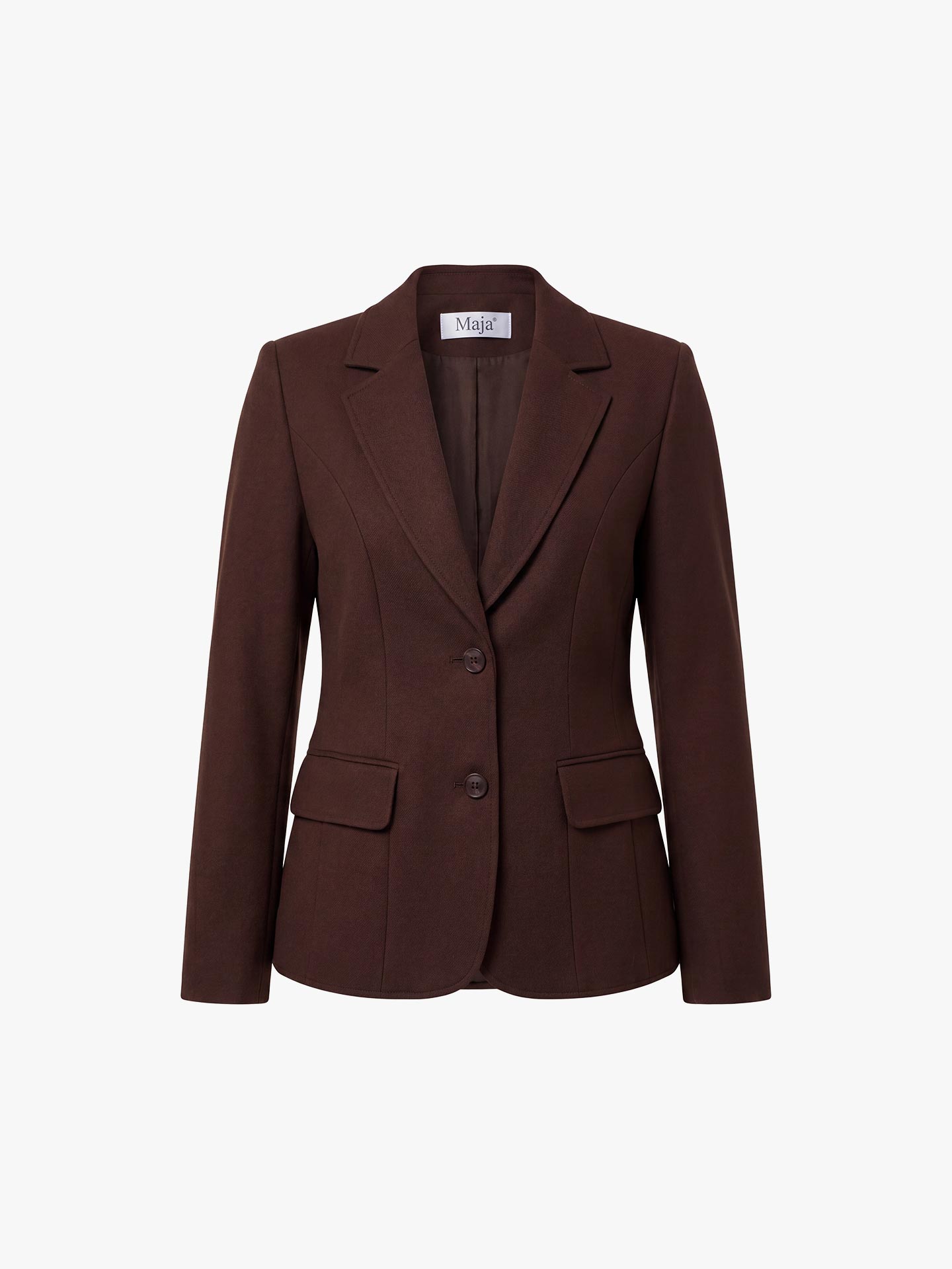 Blazer com Gola de Lapela