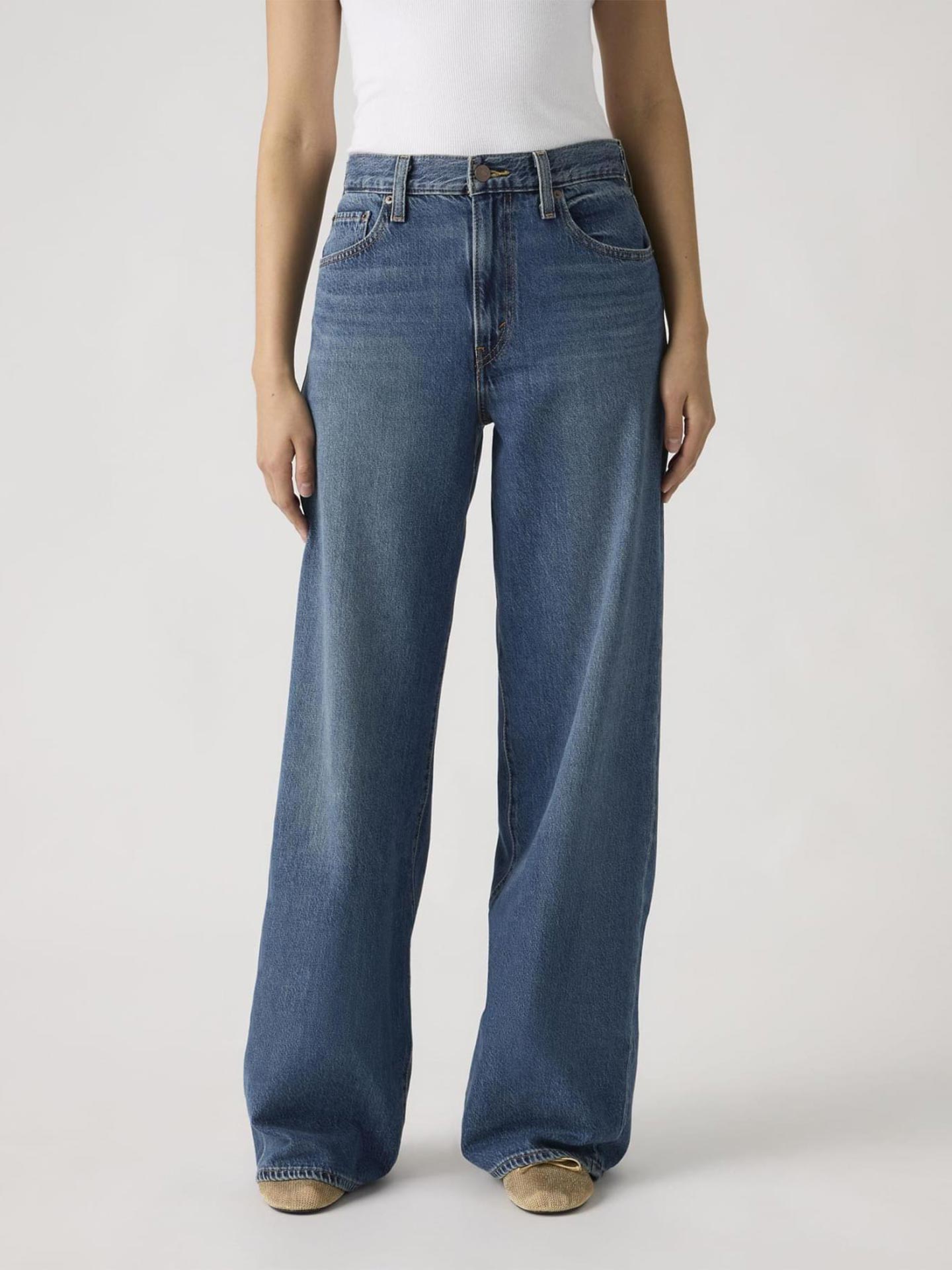 Calças de Ganga Cinch Wide Leg