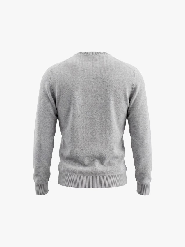 Camisola de Malha com Padrão de Losangos
