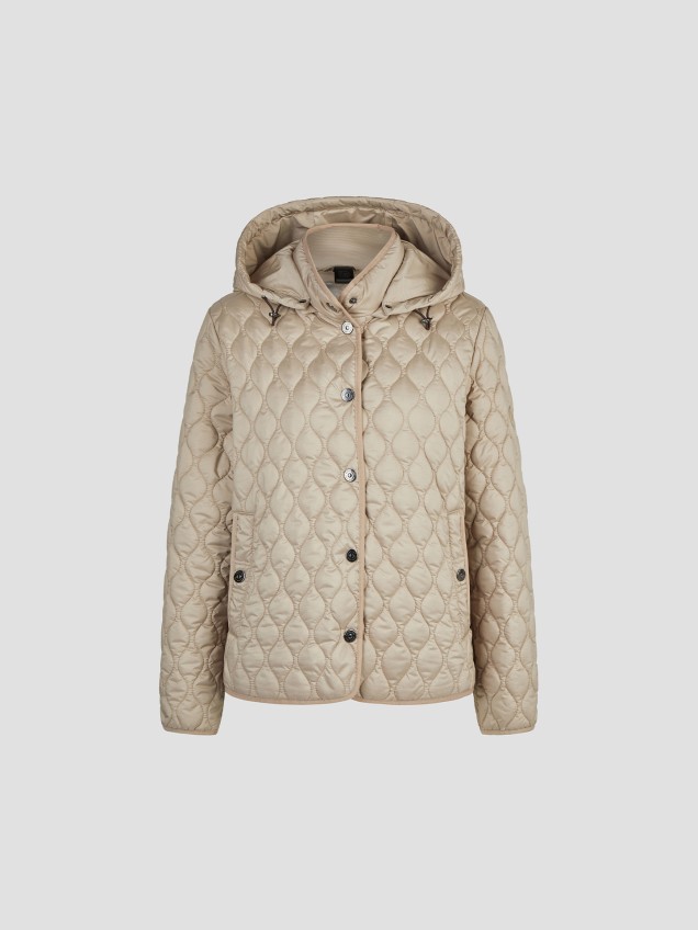 Parka Acolchoada com Capuz Removível