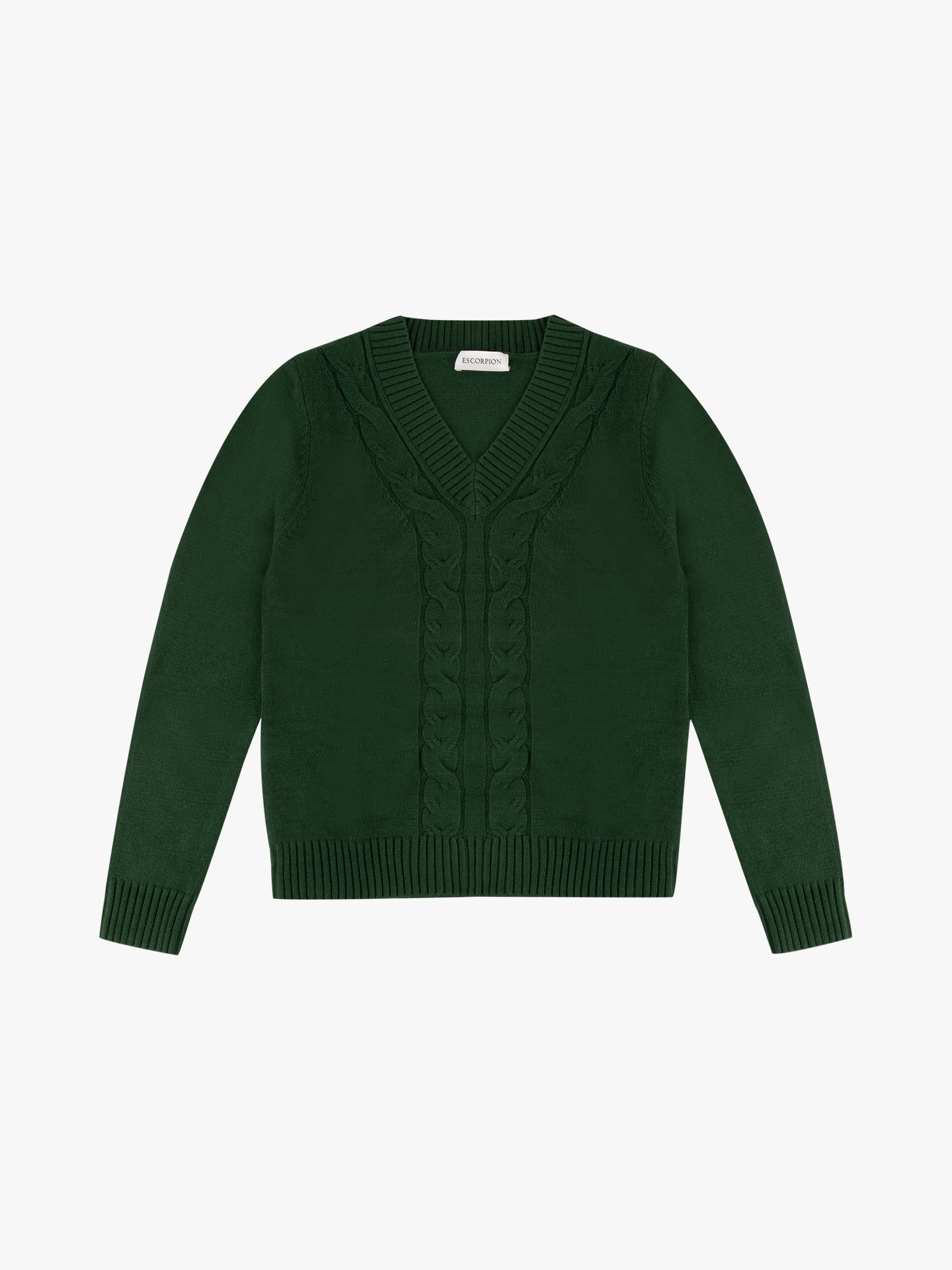 Camisola de Malha com Decote em Bico