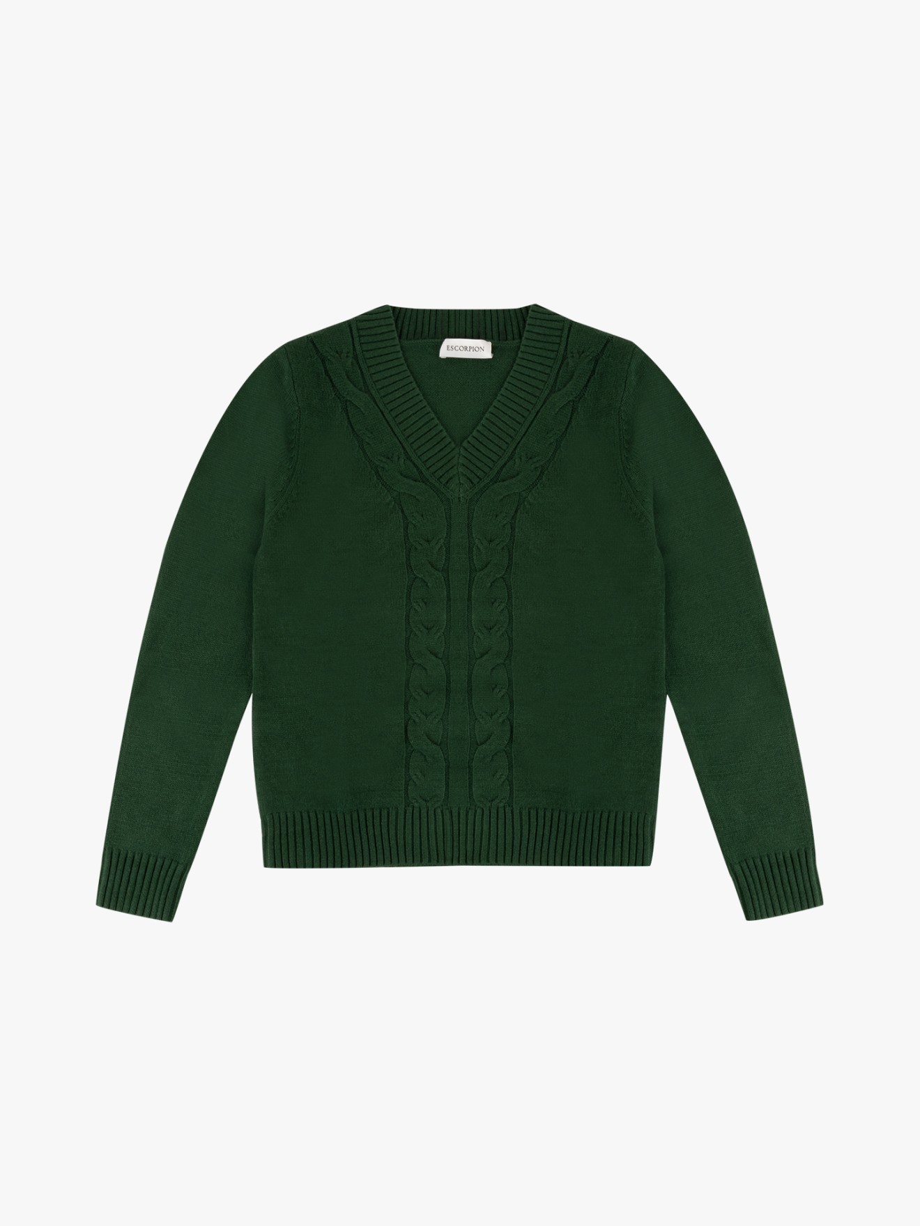 Camisola de Malha com Decote em Bico