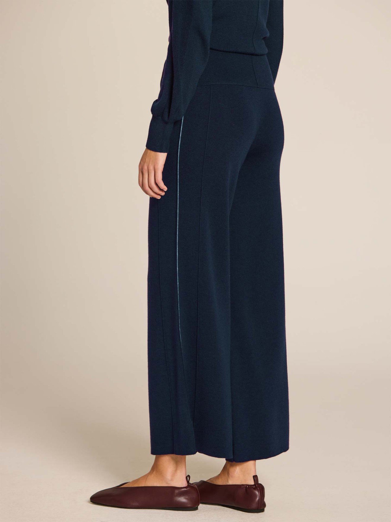 Cal�as de Malha Wide Leg