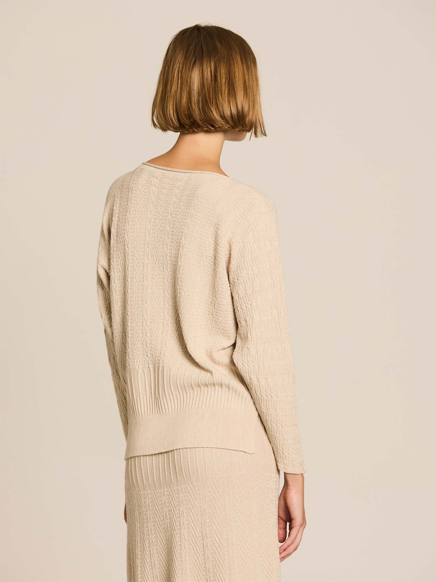 Camisola de Malha com Decote Rente