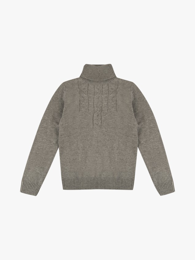 Camisola de Malha com Gola Alta