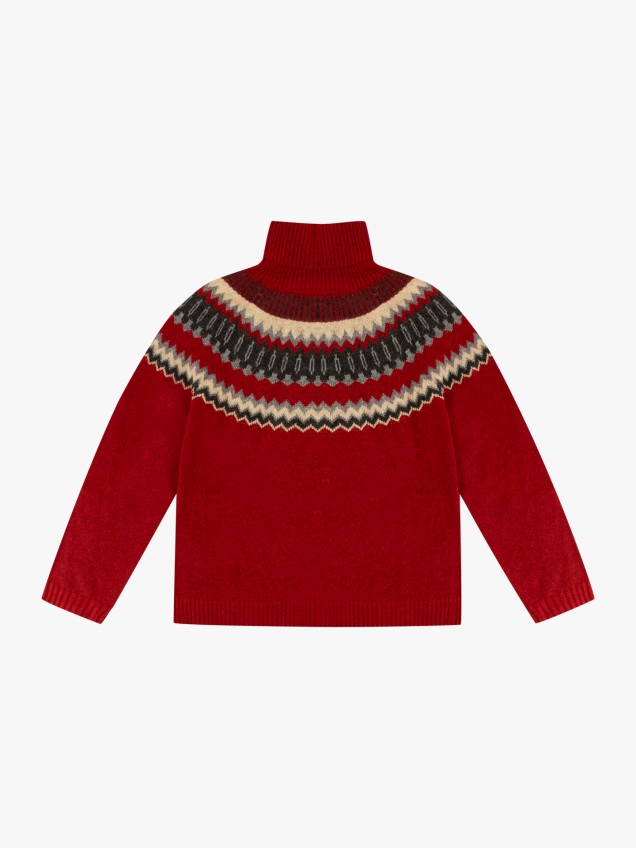 Camisola de Malha com Gola Alta