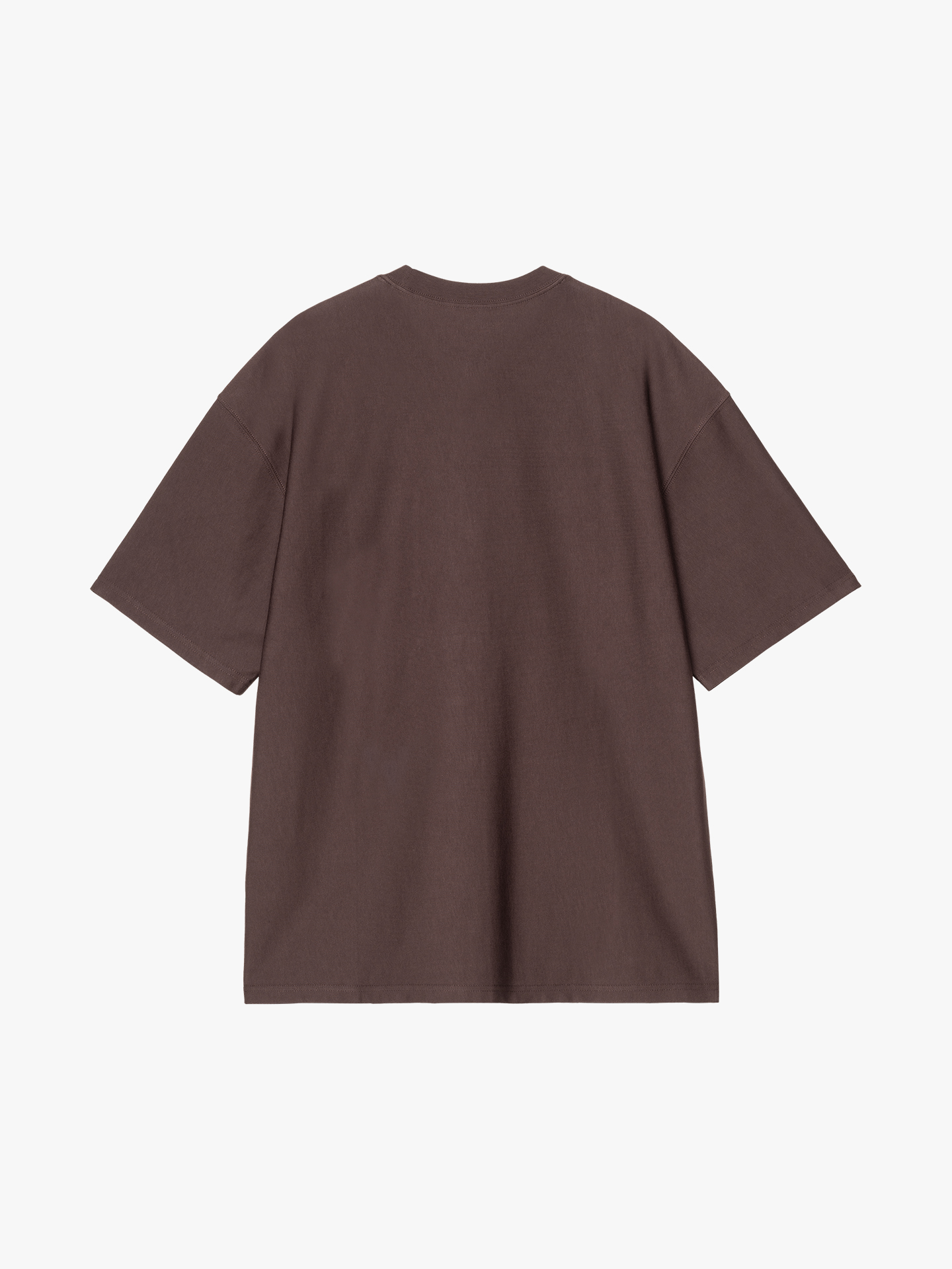 T-shirt Loose Pocket com Decote Redondo