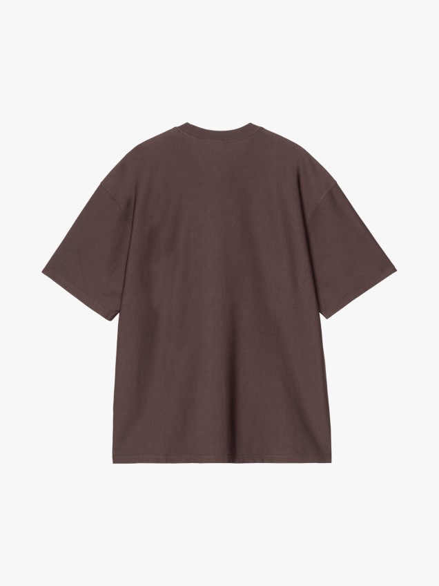 T-shirt Loose Pocket com Decote Redondo
