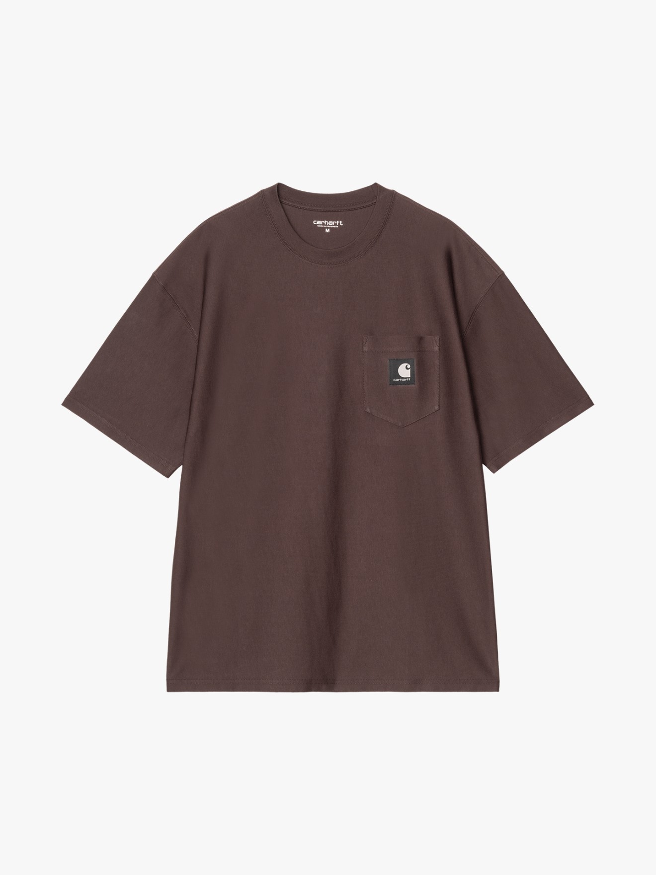 T-shirt Loose Pocket com Decote Redondo