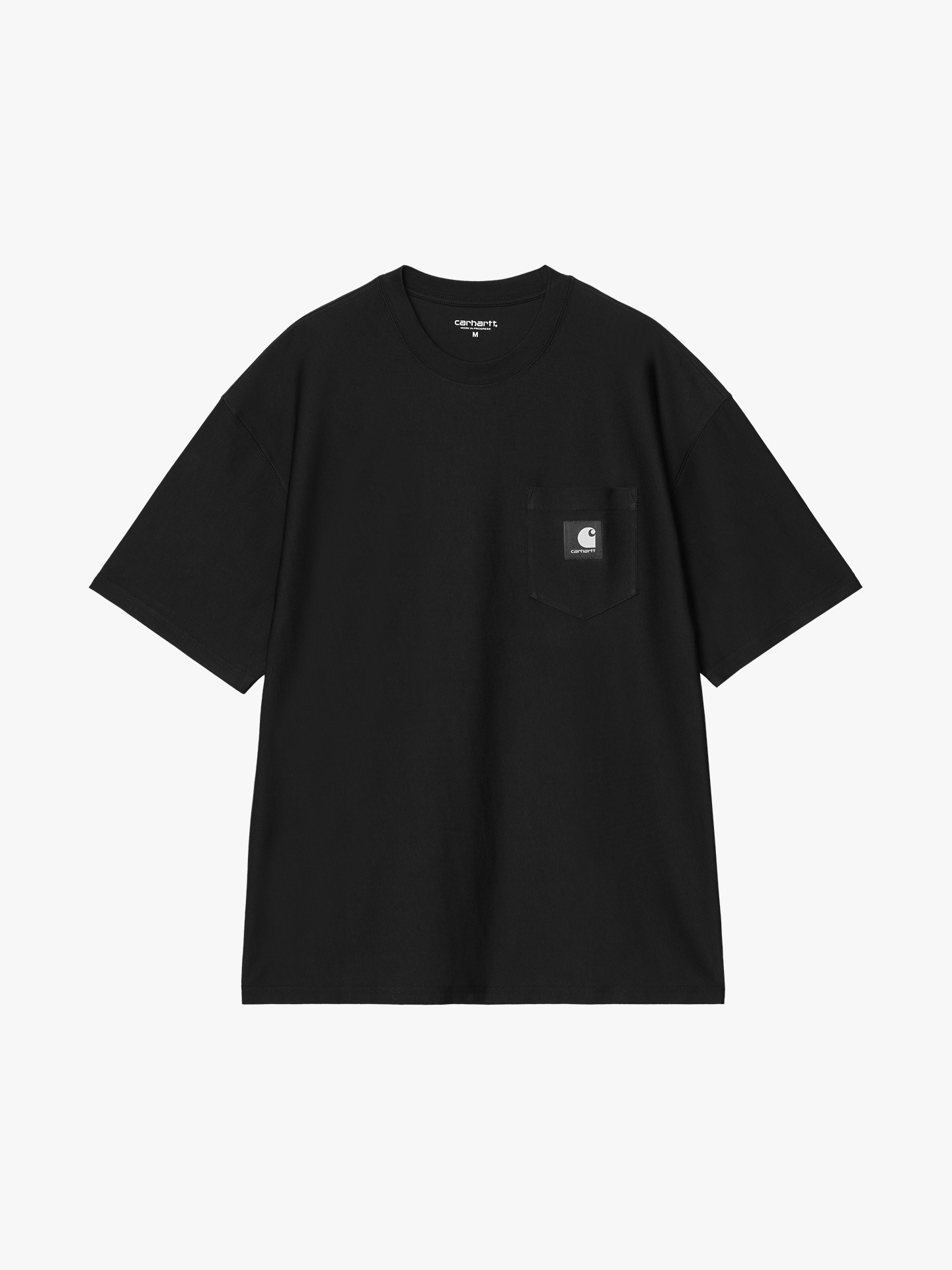T-shirt Loose Pocket com Decote Redondo