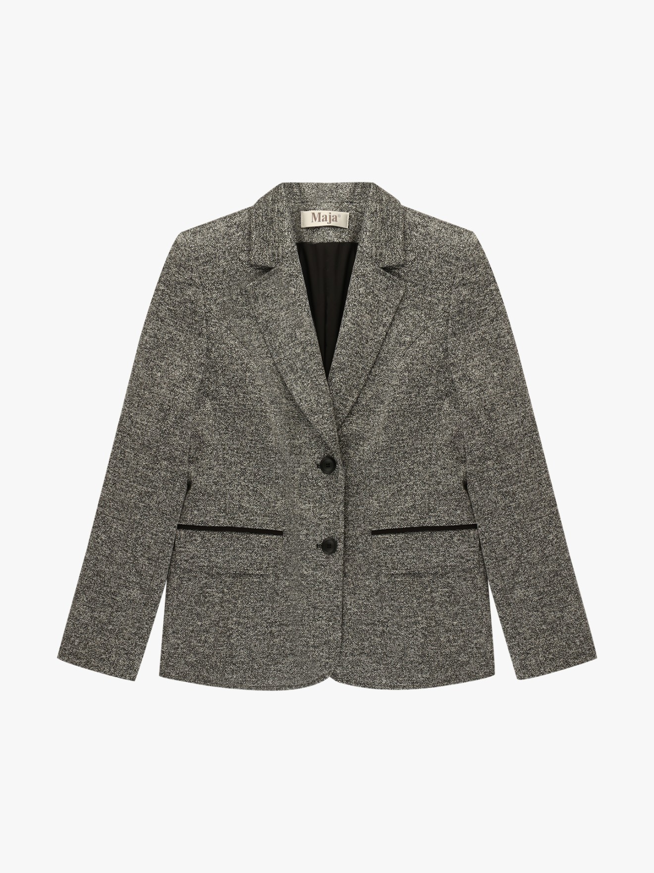 Blazer com Gola de Lapela e Bolsos