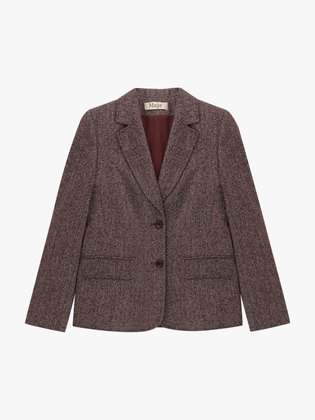 Blazer com Padr�o Espinha de Peixe