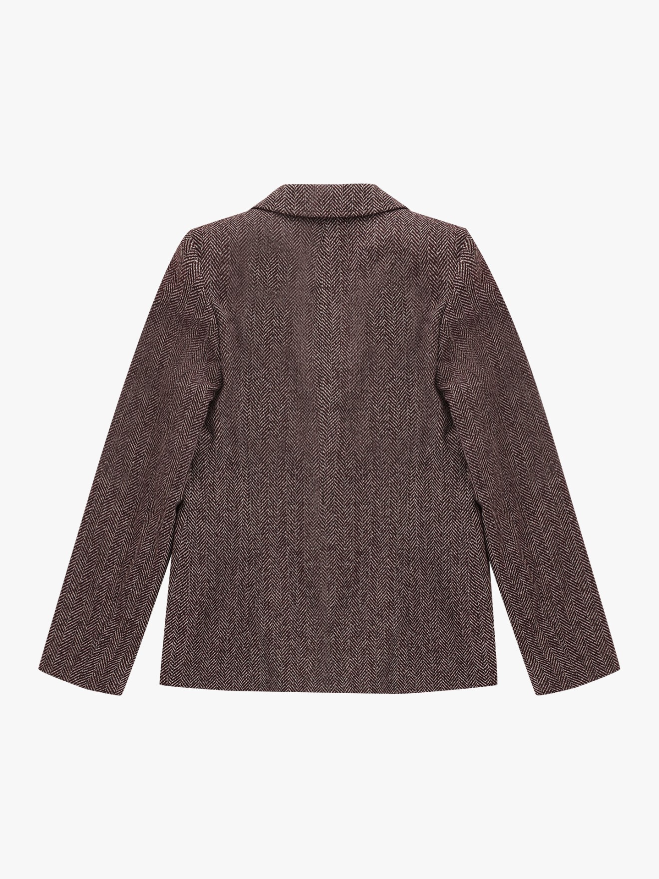 Blazer com Padrão Espinha de Peixe