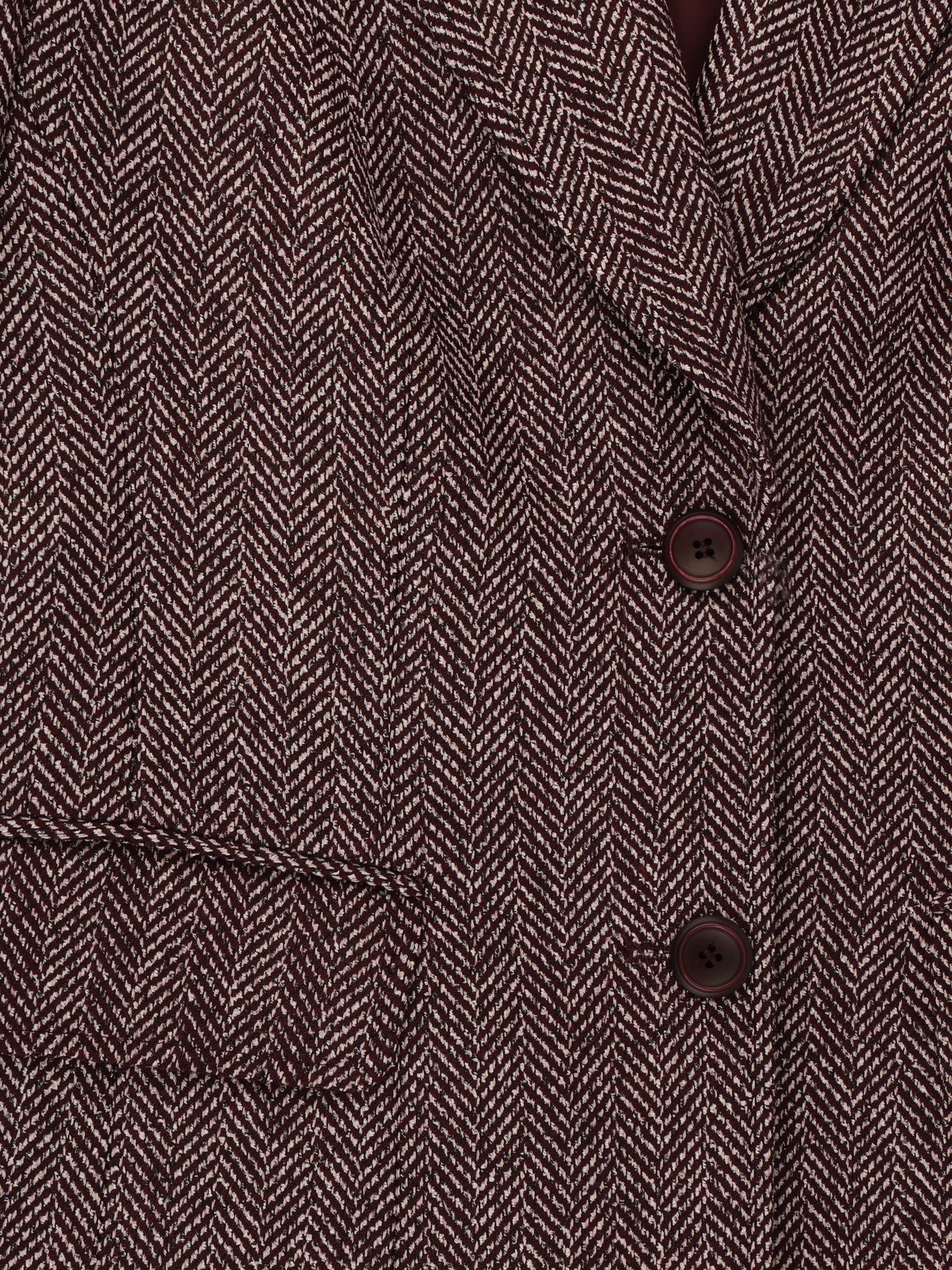 Blazer com Padrão Espinha de Peixe