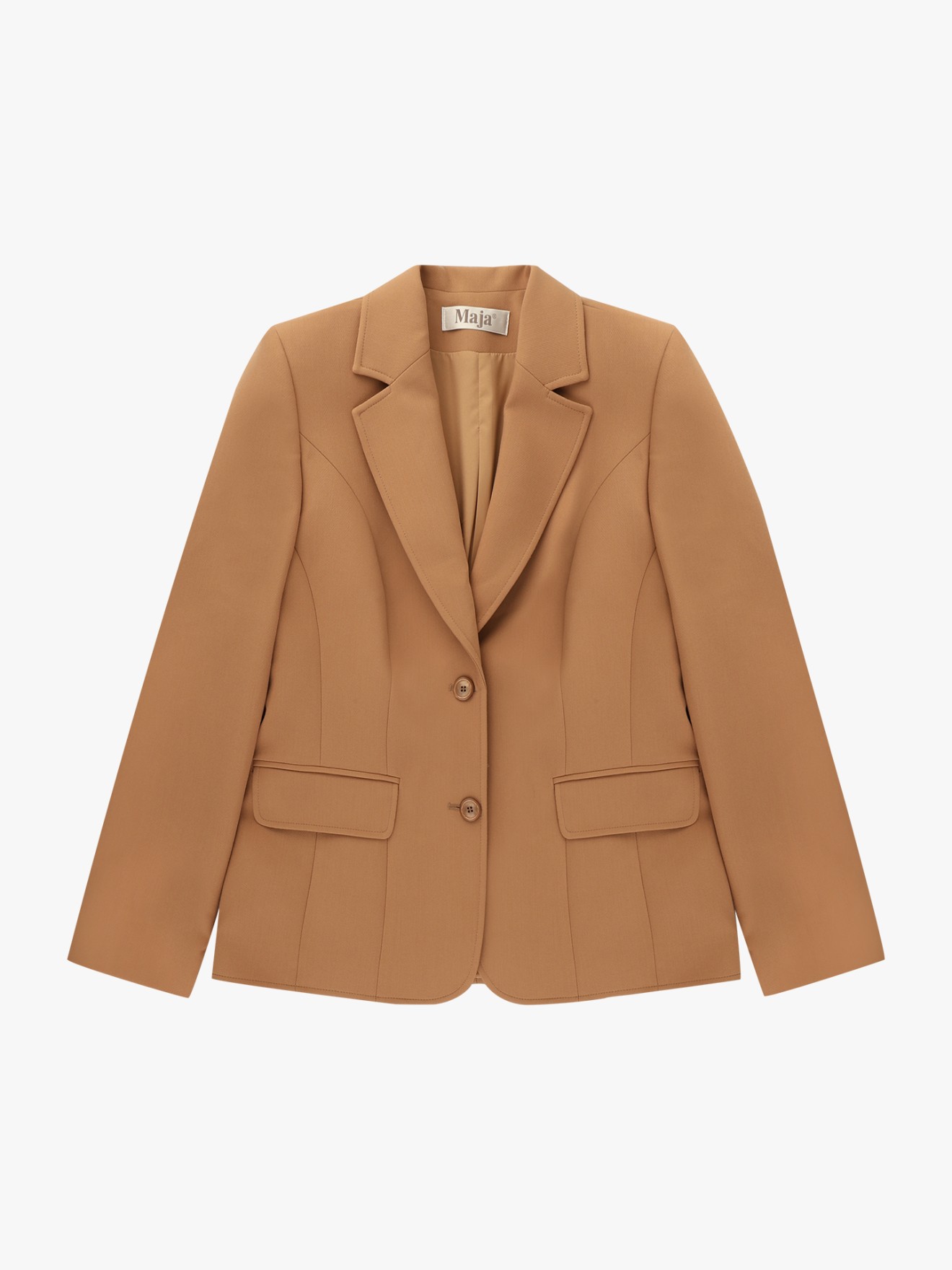 Blazer com Gola de Lapela