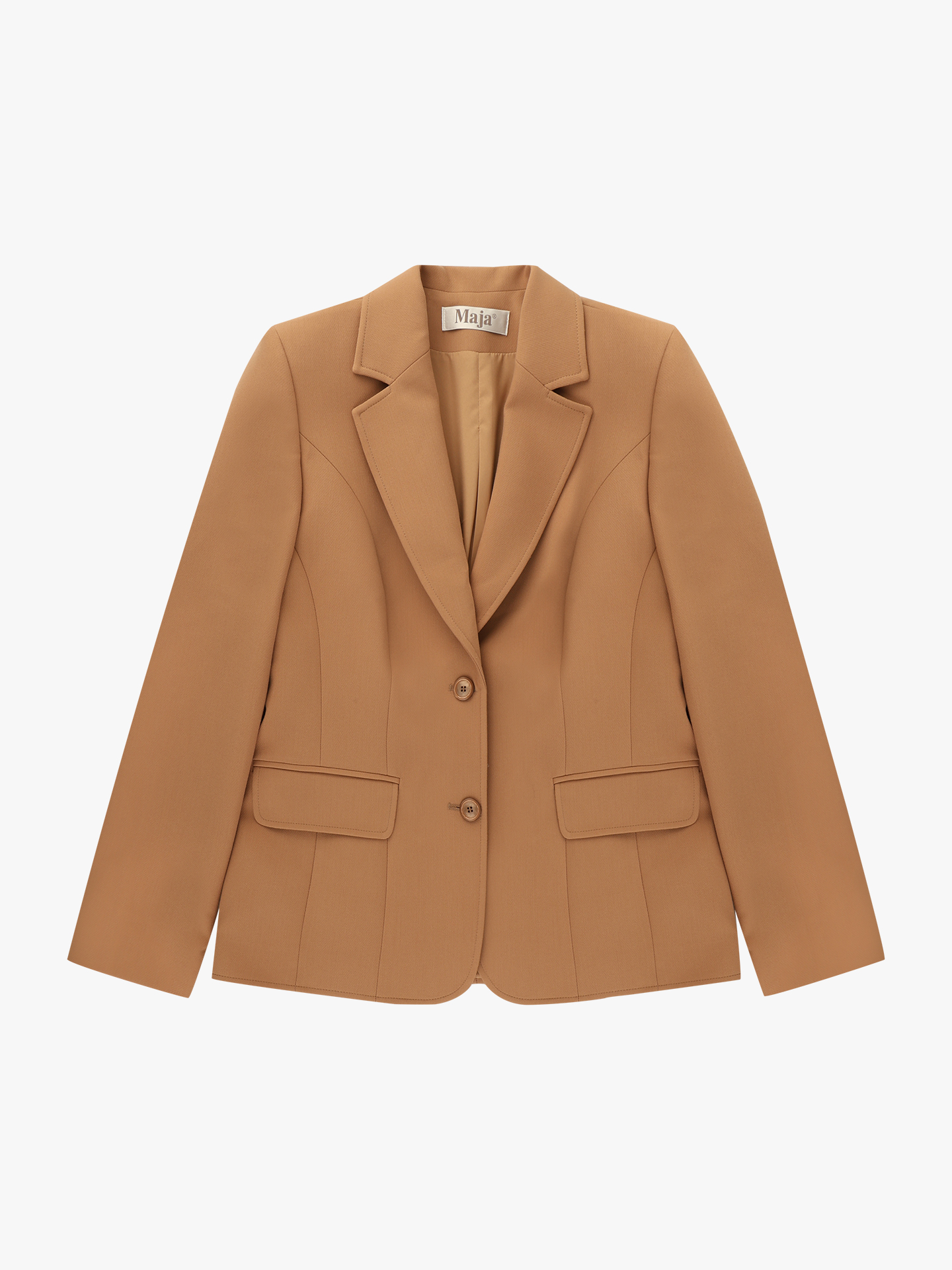 Blazer com Gola de Lapela