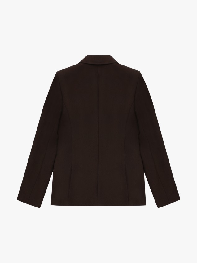 Blazer com Gola de Lapela