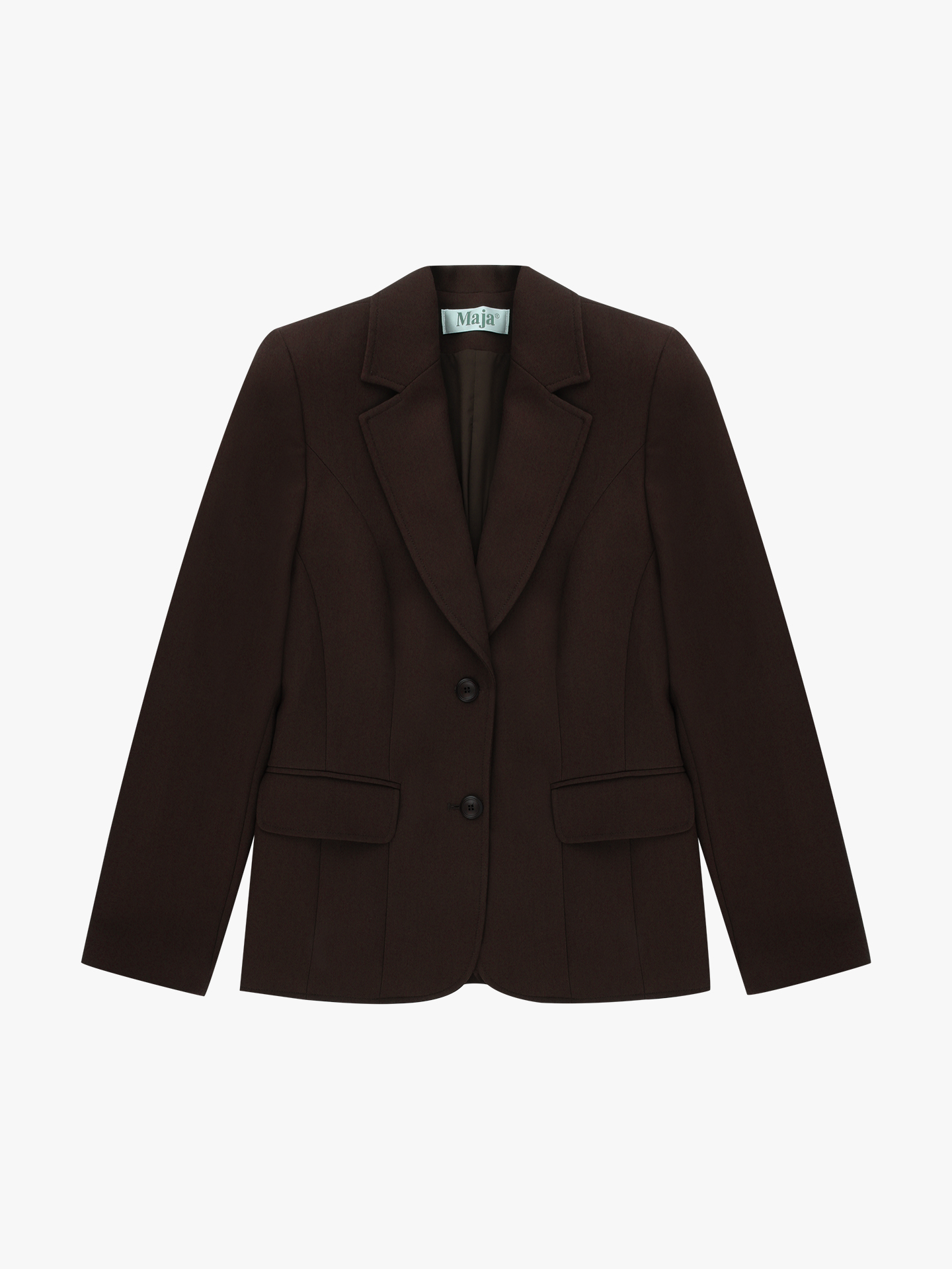 Blazer com Gola de Lapela