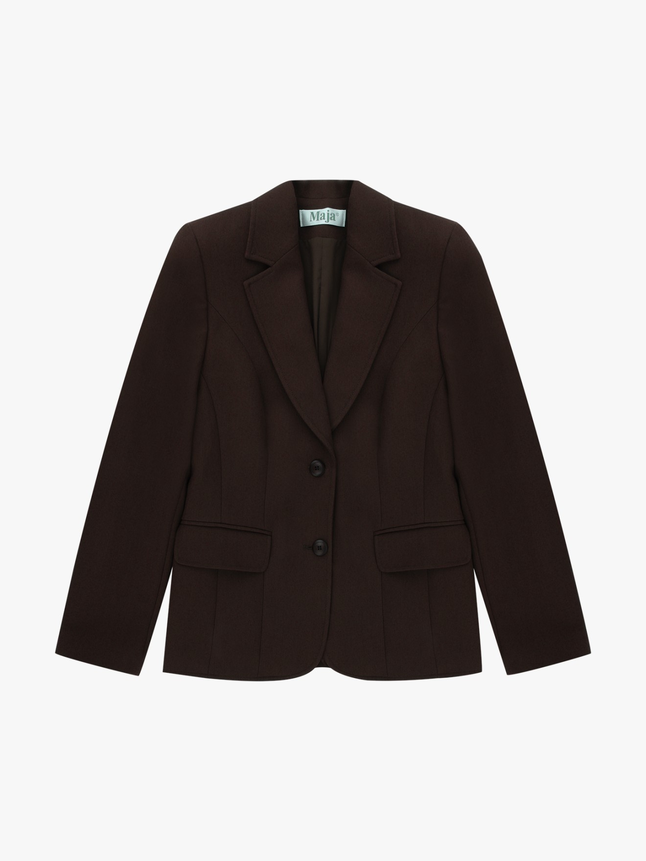 Blazer com Gola de Lapela