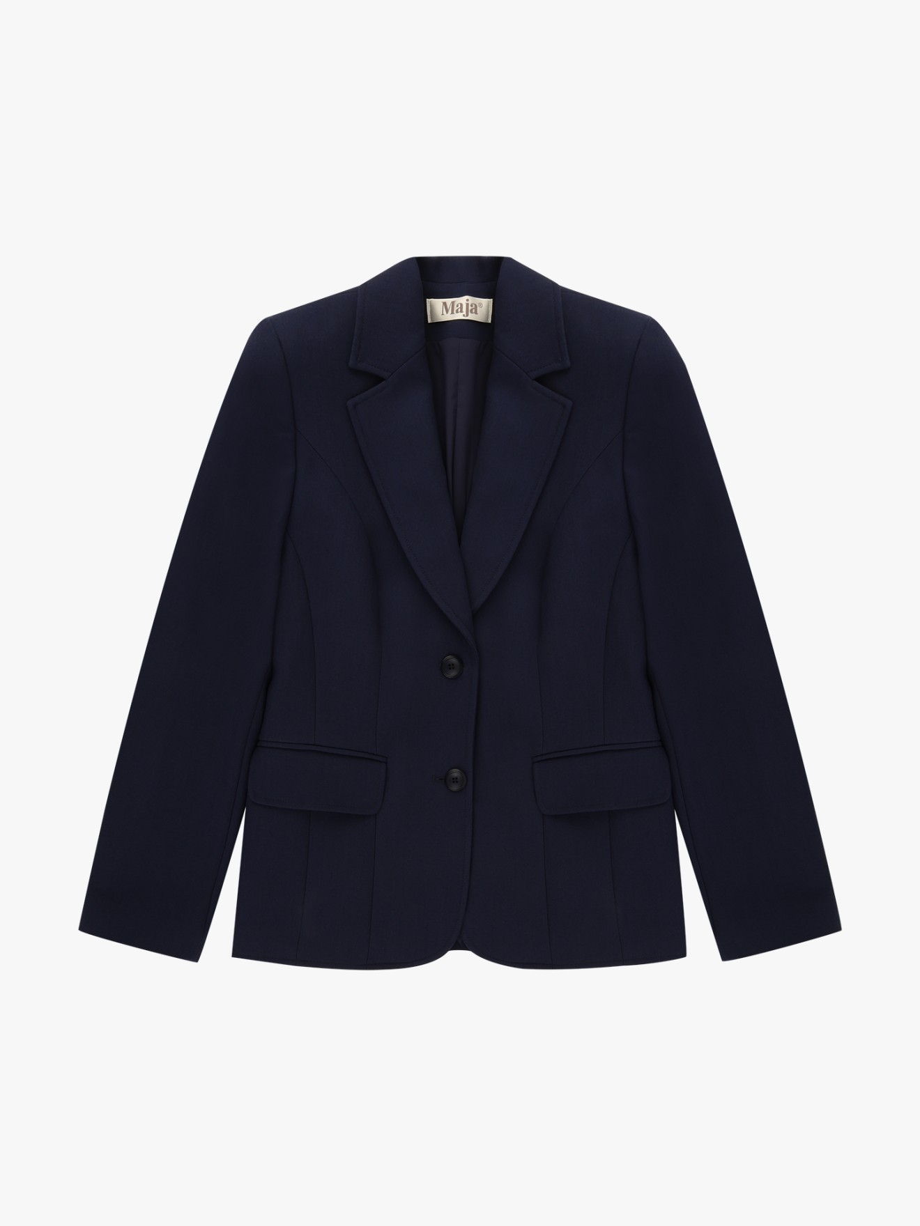 Blazer com Gola de Lapela